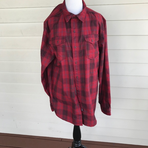 north face red flannel